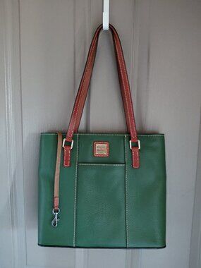 Dooney & Bourke Green Leather Shoulder Bag